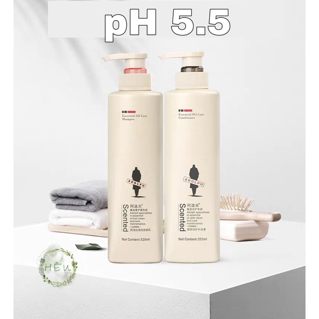 Bộ Dầu gội + xả nước hoa ADOLPH 520ml/chai