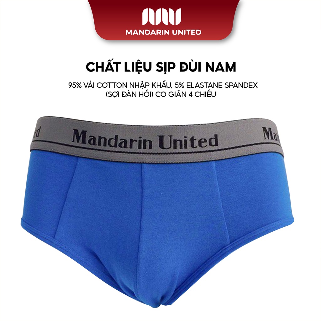 Quần lót nam MANDARIN UNITED sịp tam giác cotton cao cấp - MUCTG005