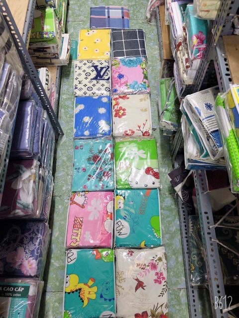 Bộ 4 món gra nệm vỏ gối cotton