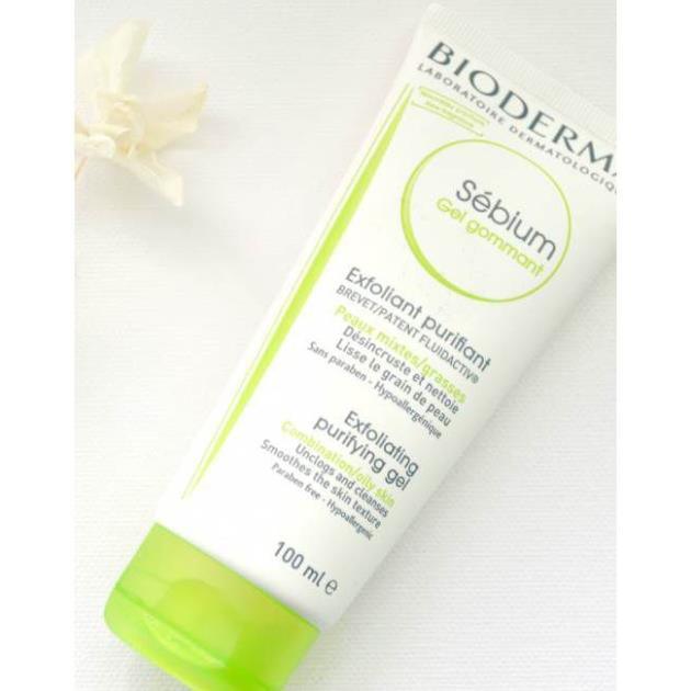 ( Mỹ Phẩm Nhunbe) Tẩy da chết Bioderma Sebium Gel Gommant 100ml (Nhập khẩu)