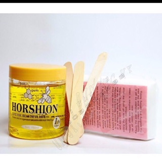 Sáp Wax Lông Horshion Hàn Quốc + 1 Gói Kèm Giấy Wax + 10 que