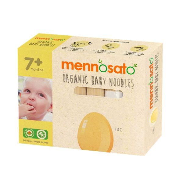 Mì Rau Củ Hữu Cơ Cho Bé Vị Trứng MenNoSato 200g - Xuất xứ Malaysia