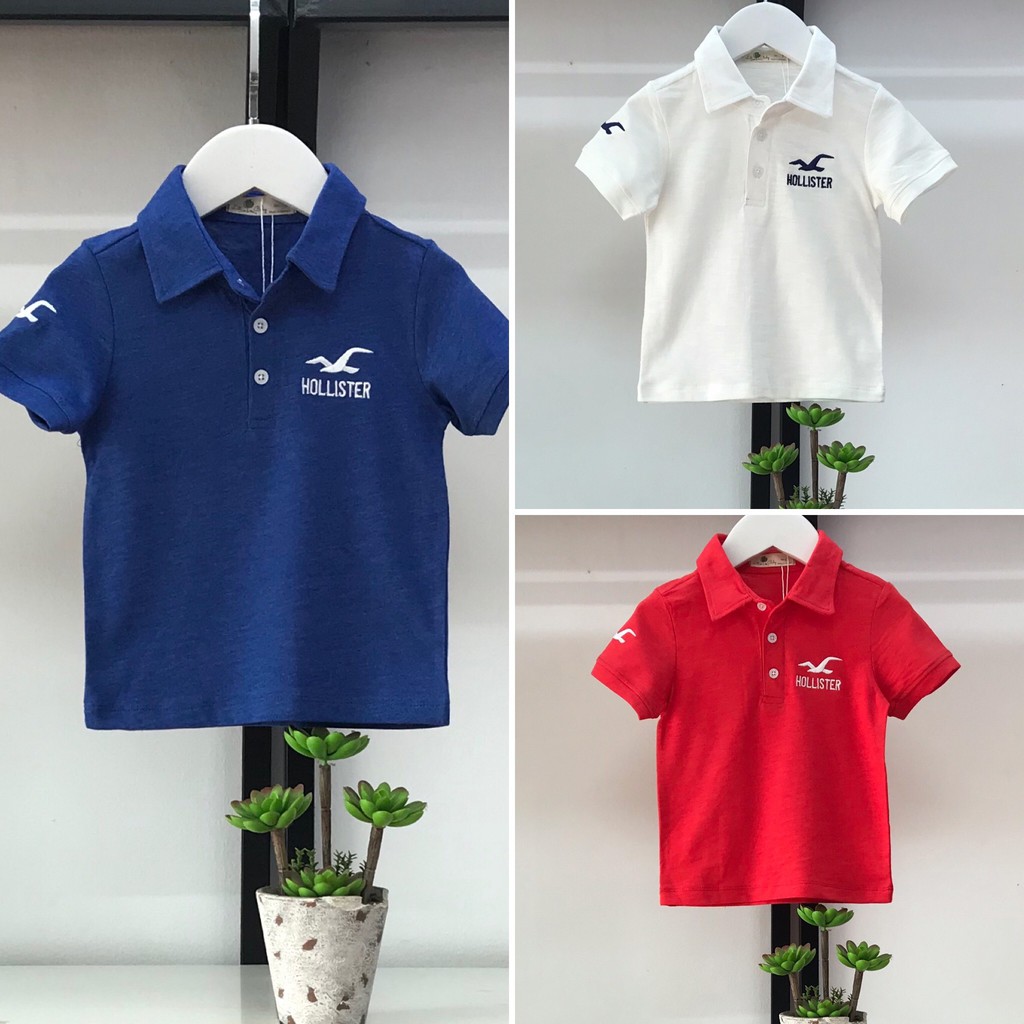 Áo cổ trụ bé trai hollister cho bé từ 1-8 tuổi từ 9-14 tuổi