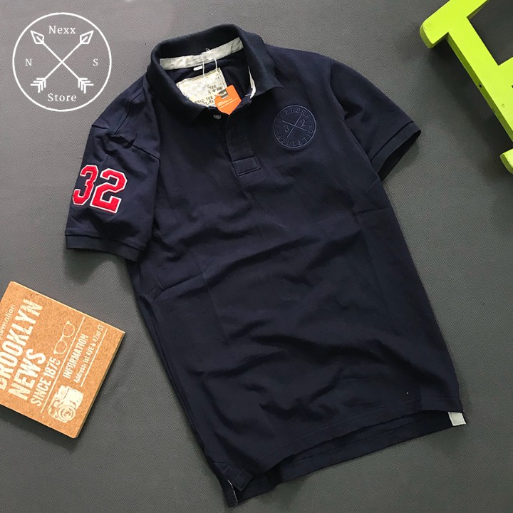 Áo thun polo nam cá sấu có cổ bẻ sọc ngang cao cấp trung niên số 32 Nexx&amp;Dee -PL32