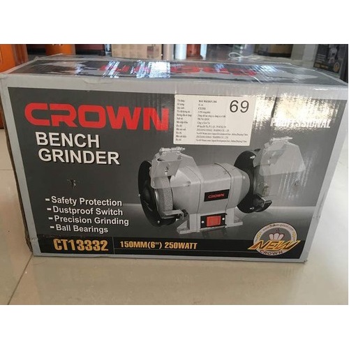 Máy Mài 2 Đá 250W CROWN CT13332 - HÀNG CHÍNH HÃNG