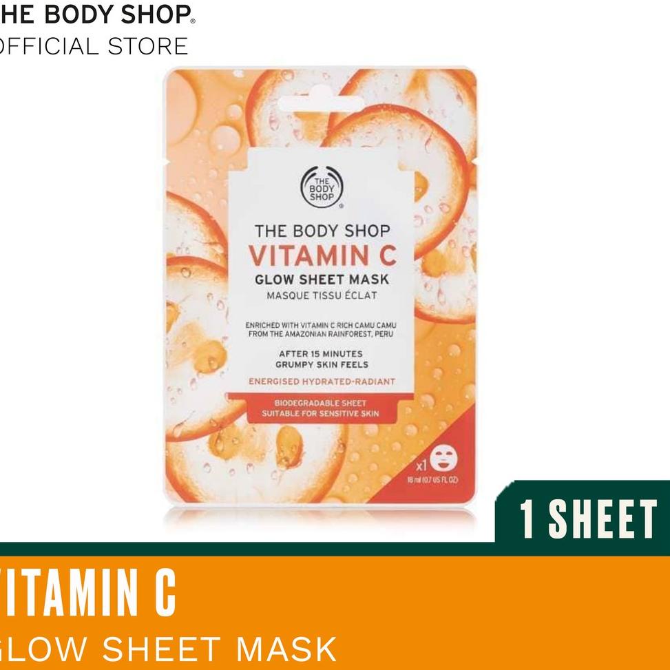 THE BODY SHOP (Ho)✩ Mặt nạ Vitamin C 18ml chất lượng cao⭐.Đĩa ^⭐