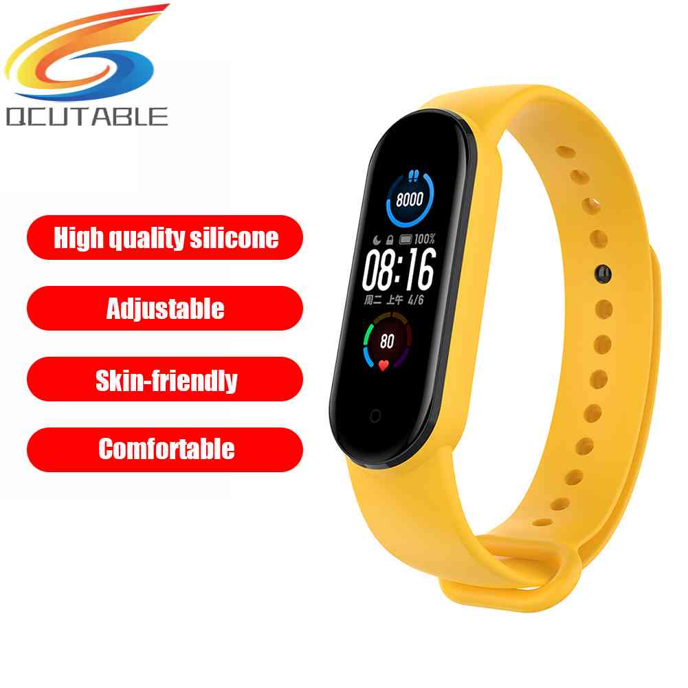 Dây Đeo Silicone Thay Thế Cho Đồng Hồ Thông Minh Mi Band 6 / 6 NFC / 5 / 5 NFC