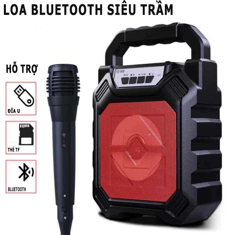 Loa Karaoke mini Loa Micro Micro cầm tay Kết nối Bluetooth 5.0-Chất lượng âm thanh siêu chuẩn-Chất lượng cao