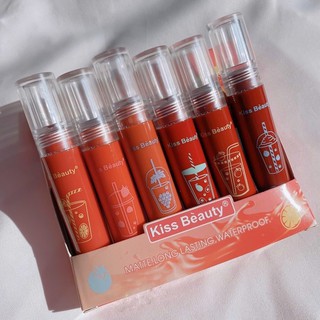 Set 6 son Fruit series Juice Kiss Beauty màu trẻ trung, thơm ngọt ngào NPP Shoptido