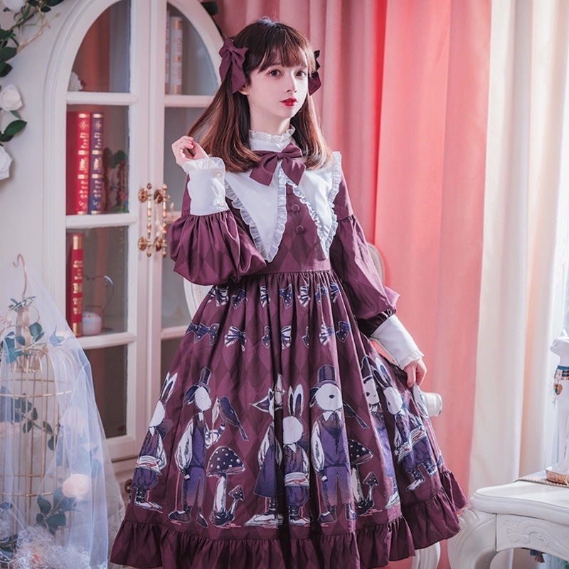 Đầm OP lolita dài tay ( sẵn )