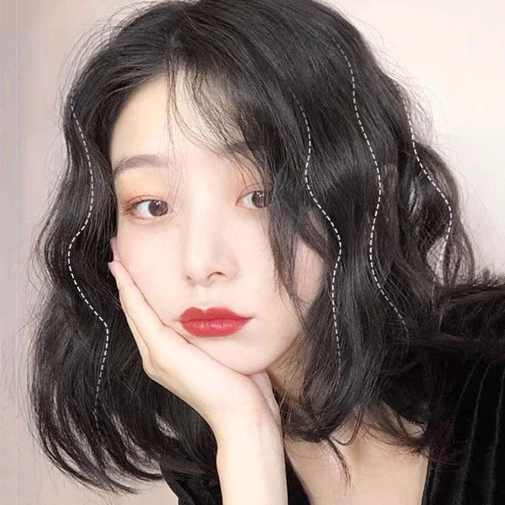 Bộ Tóc Giả Xoăn Tàng Hình Bằng Sợi Tổng Hợp Thay Thế Cho Nữ MXMUSTY