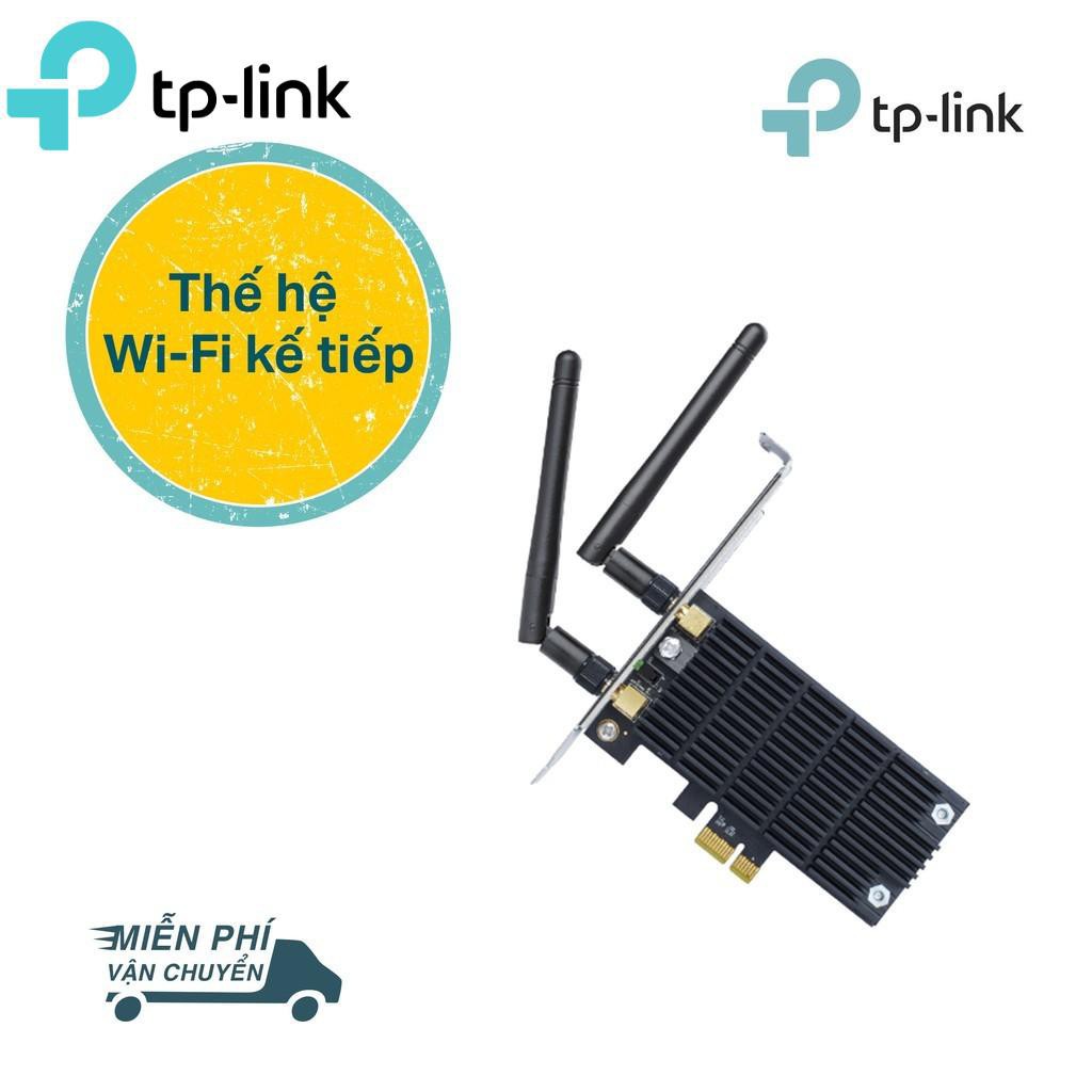 Tplink PCI Express Card wifi (Thu wifi) Chuẩn AC 1300Mbps Archer T6E Hàng chính hãng