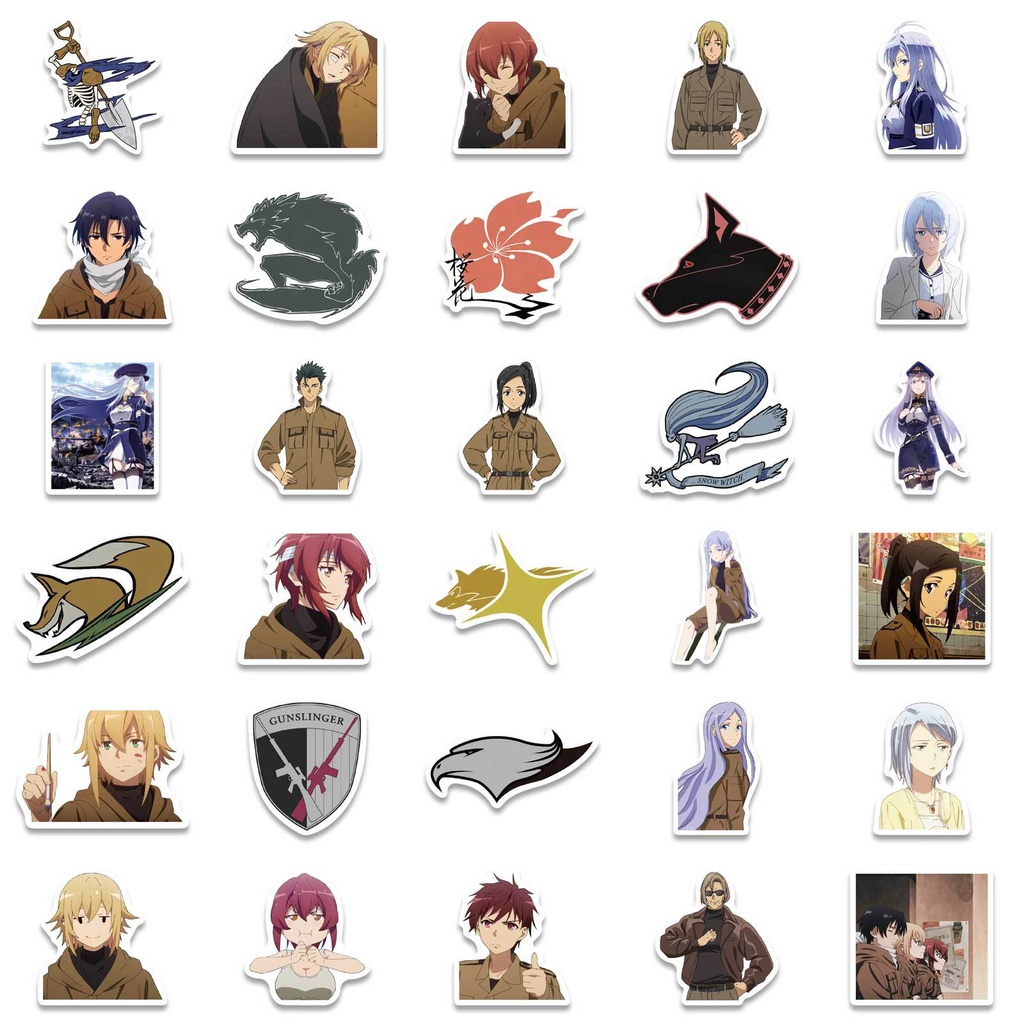 J· Bộ Hình Dán Chống Thấm 86 - Eighty Six -, 50 tờ/bộ