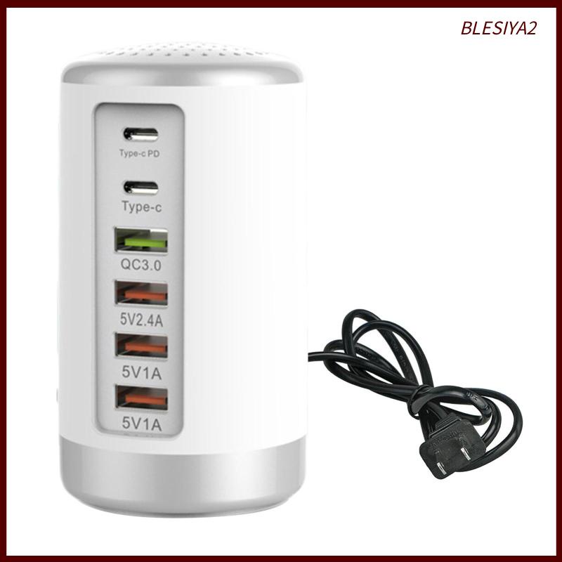 Bộ Ổ Cắm Sạc Điện Thoại Để Bàn Với 6 Cổng USB