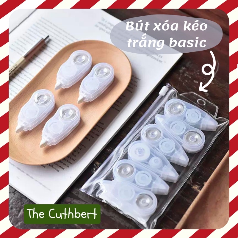 Bút Xoá Kéo Trắng Nhỏ Gọn Mini Tiện Lợi Dễ Dàng Sử Dụng Dùng Trong Học Tập Và Ghi Chú Cho Học Sinh The Cuthbert Shop