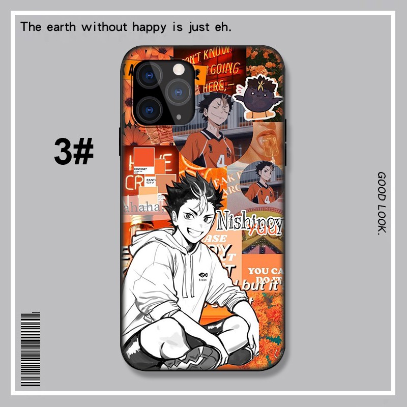 Ốp điện thoại mềm hình Haikyuu Yuu Nishinoya thích hợp cho iPhone X Xs Max XR 6 6s 7 8 Plus 5 5s SE 2020 6+ 6s+ 7+ 8+