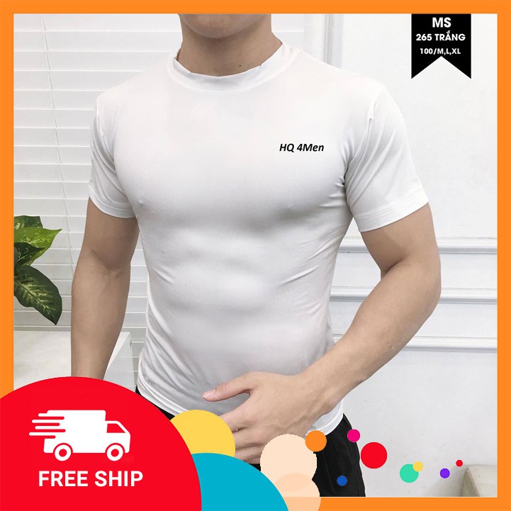 Áo thun nam thể thao, ôm body, tập gym chất thun cotton lạnh