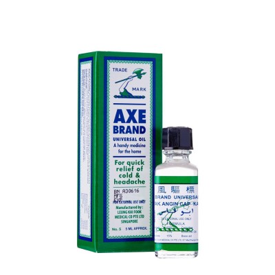 🇸🇬FREE SHIP🇸🇬 Dầu Gió Trắng Cây Búa SINGAPORE Axe Brand No.5 5ml CHÍNH HÃNG Thơm Giảm Đau Nóng Dịu