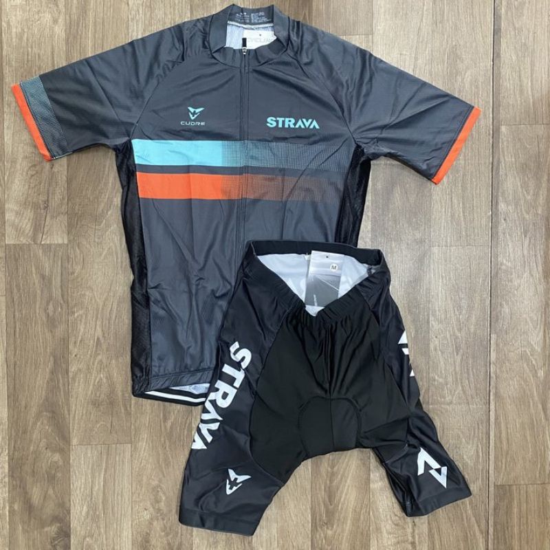 Bộ Quần Áo Xe Đạp Nam Nữ Ngắn Tay STRAVA PKXD-1170