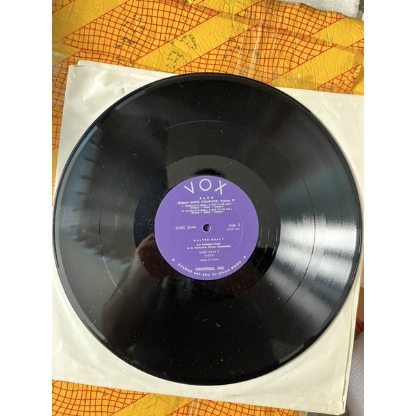 Bộ đĩa than JS Bach 3 đĩa organ music Vol4