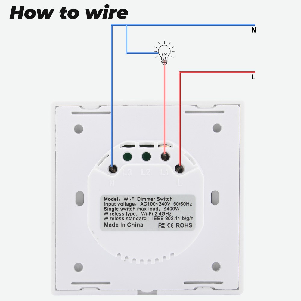 Công tắc đèn SMATRUL TUya cảm biến từ xa WiFi không dây dùng APP Smart Life cho Amazon Alexa và Google Home 220V 110