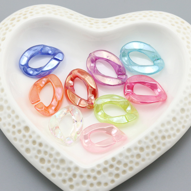 Set 20 Phụ Kiện Hình Chữ U Bằng Nhựa Acrylic Trong Suốt Dùng Để Tự Làm Túi Xách