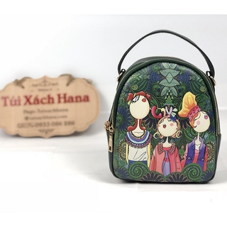 [Túi xách Nữ] túi xách kiêm balo cô gái rừng xanh size mini 2 trong 1 mã 295-N1801[DAN]
