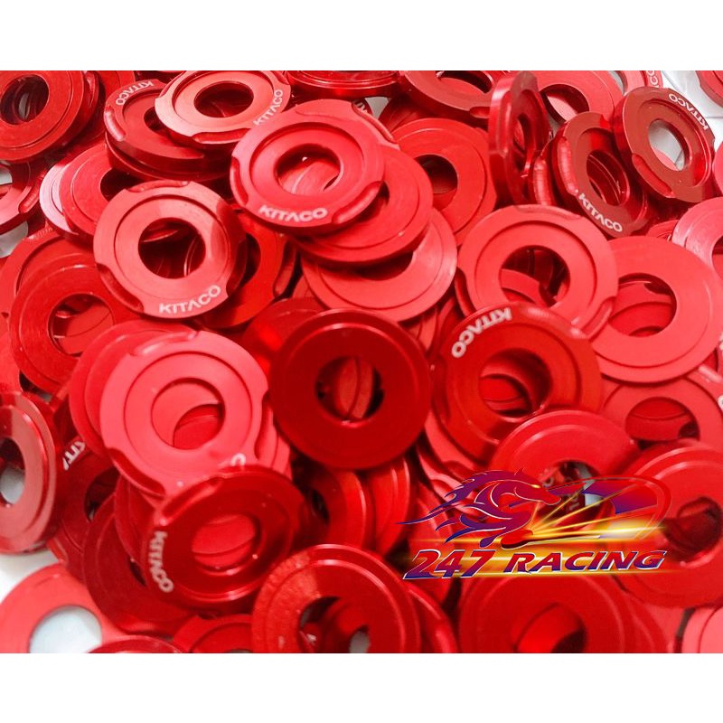 Long Đền gắn Dàn Áo xe máy Nhôm Kitaco màu Đỏ 6li và 8li Siêu Rẻ Đẹp