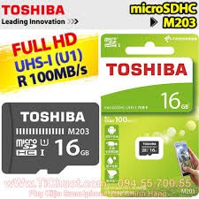 FREESHIP 99K TOÀN QUỐC_Thẻ Nhớ TOSHIBA 16GB MicroSDHC M203 UHS-I U1 100MB/s - BH 5 năm | BigBuy360 - bigbuy360.vn