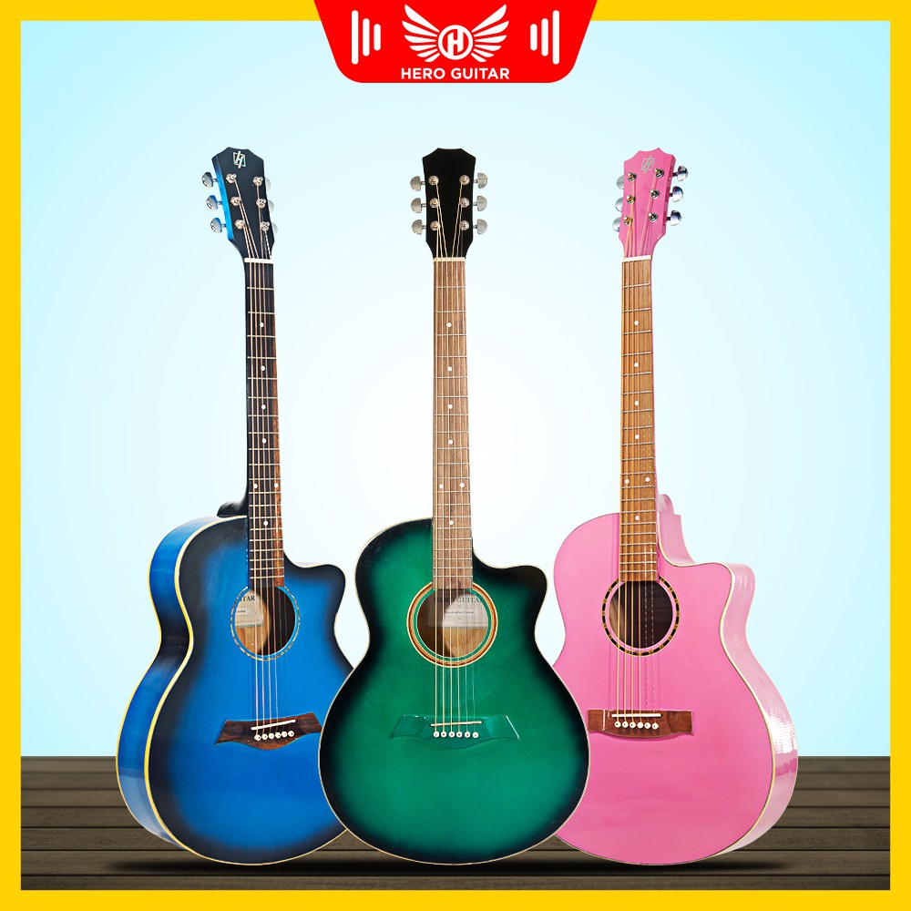 Guitar acoustic B3 (tặng full phụ kiện ) đàn guitar cho người mới tập chơi- Hero Guitar Đà Nẵng