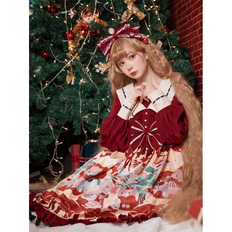 Váy lolita OP chính hãng  ngọt ngào dễ thương  eo cao  công chúa