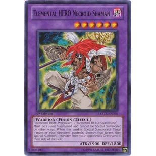 Thẻ bài Yugioh - TCG - Elemental HERO Necroid Shaman - LCGX-EN056