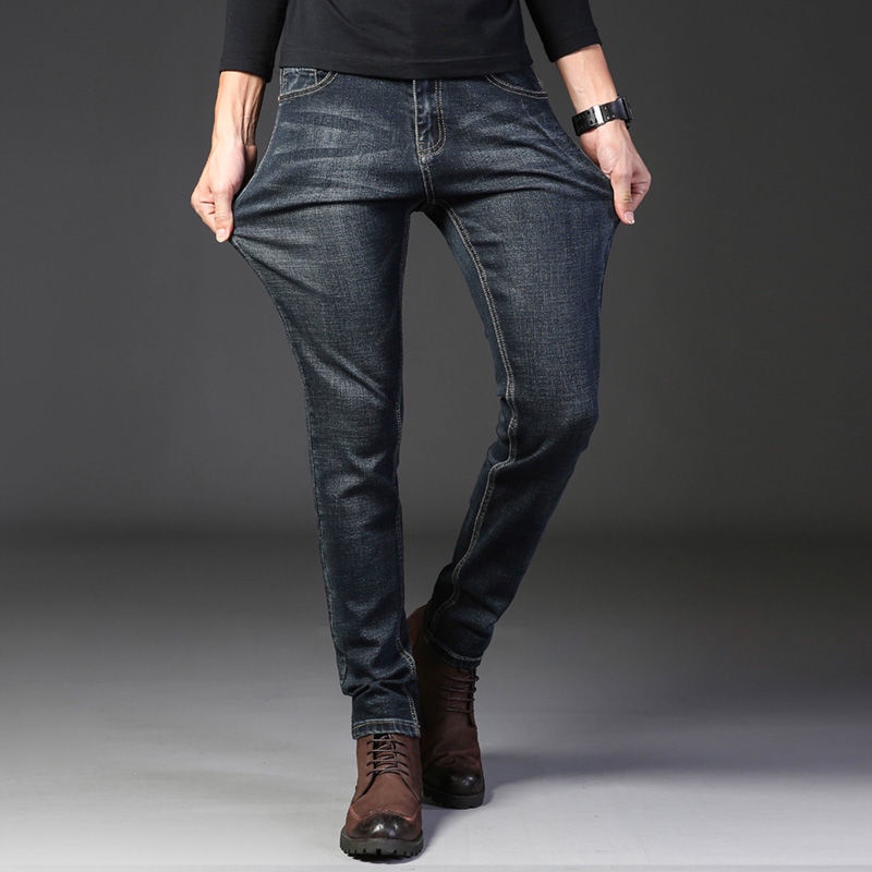 Quần jean dài dáng rộng thời trang thu đông cho nam