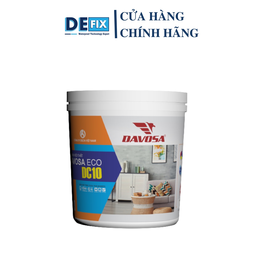 Sơn mịn nội thất DAVOSA DC10 loại 6kg