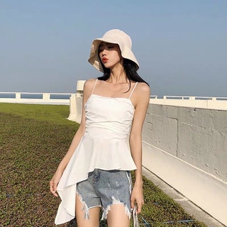 áo 2 dây vạt chéo tà bèo