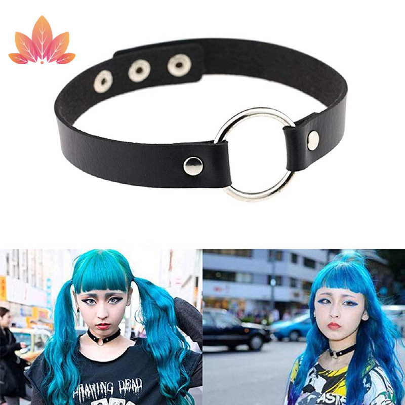 Vòng Cổ Choker Jp5 Chất Liệu Da Cho Nam Và Nữ