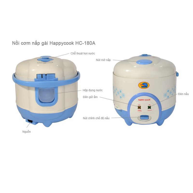 NỒI CƠM ĐIỆN HAPPY COOK HC-180A 1.8 LÍT AT