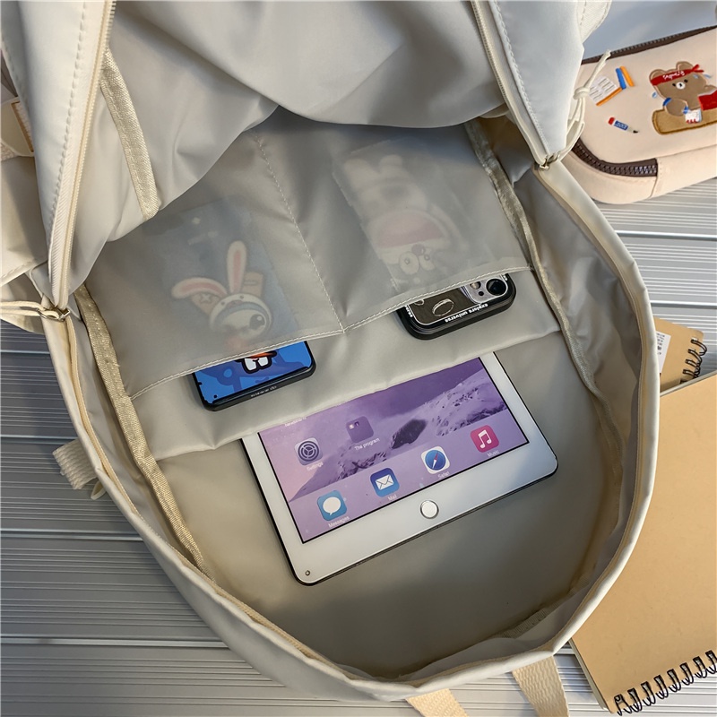 Balo PRETTYZYS 15.6 inch sức chứa lớn phong cách ulzzang Hàn Quốc 2022 cho sinh viên