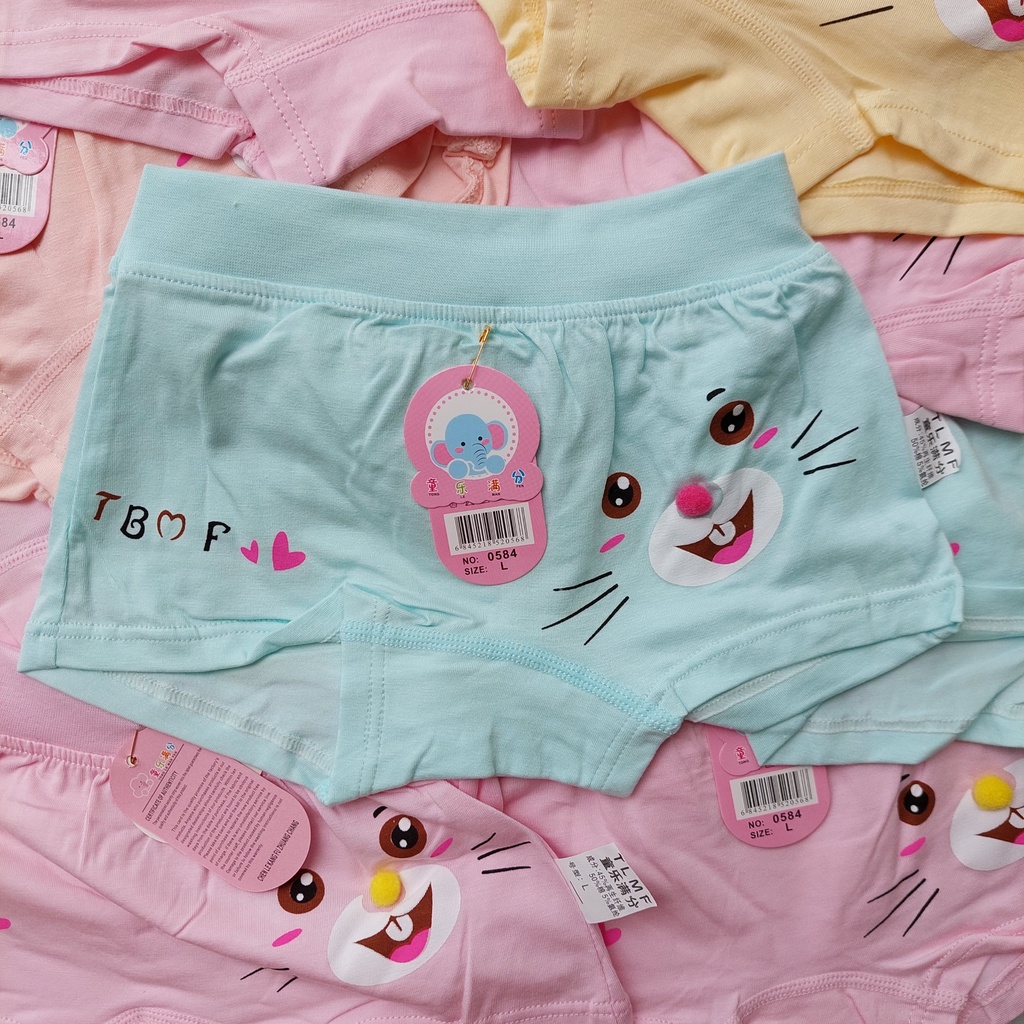Quần Chip Bé Gái xuất Nhật, Quần Lót Bé Gái Cotton Co Giãn 4 Chiều Cao Cấp