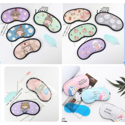 Bịt mắt nước hoạt hình BMN2 cute dễ thương kèm túi nước cô gái