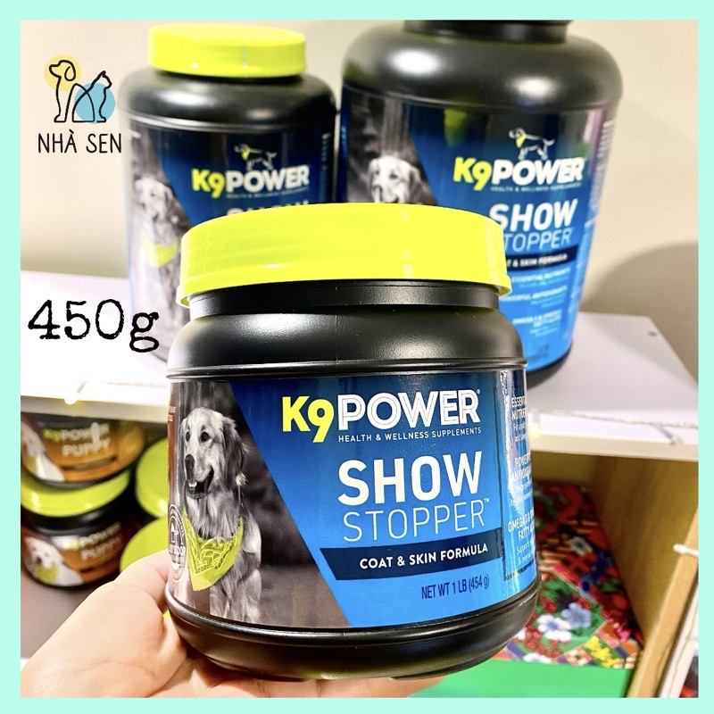 THỨC ĂN CHO CHÓ - Bột dinh dưỡng K9 POWER Show Stopper đẹp lông cho thú cưng 450g