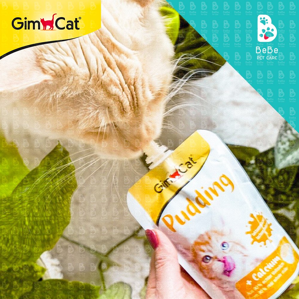 GIMCAT Latte Milk 200ml I Yoghurt 150Gr I Pudding 150Gr - Sữa Dinh Dưỡng Cho Mèo - Giàu Canxi, Ngon Mê Ly!