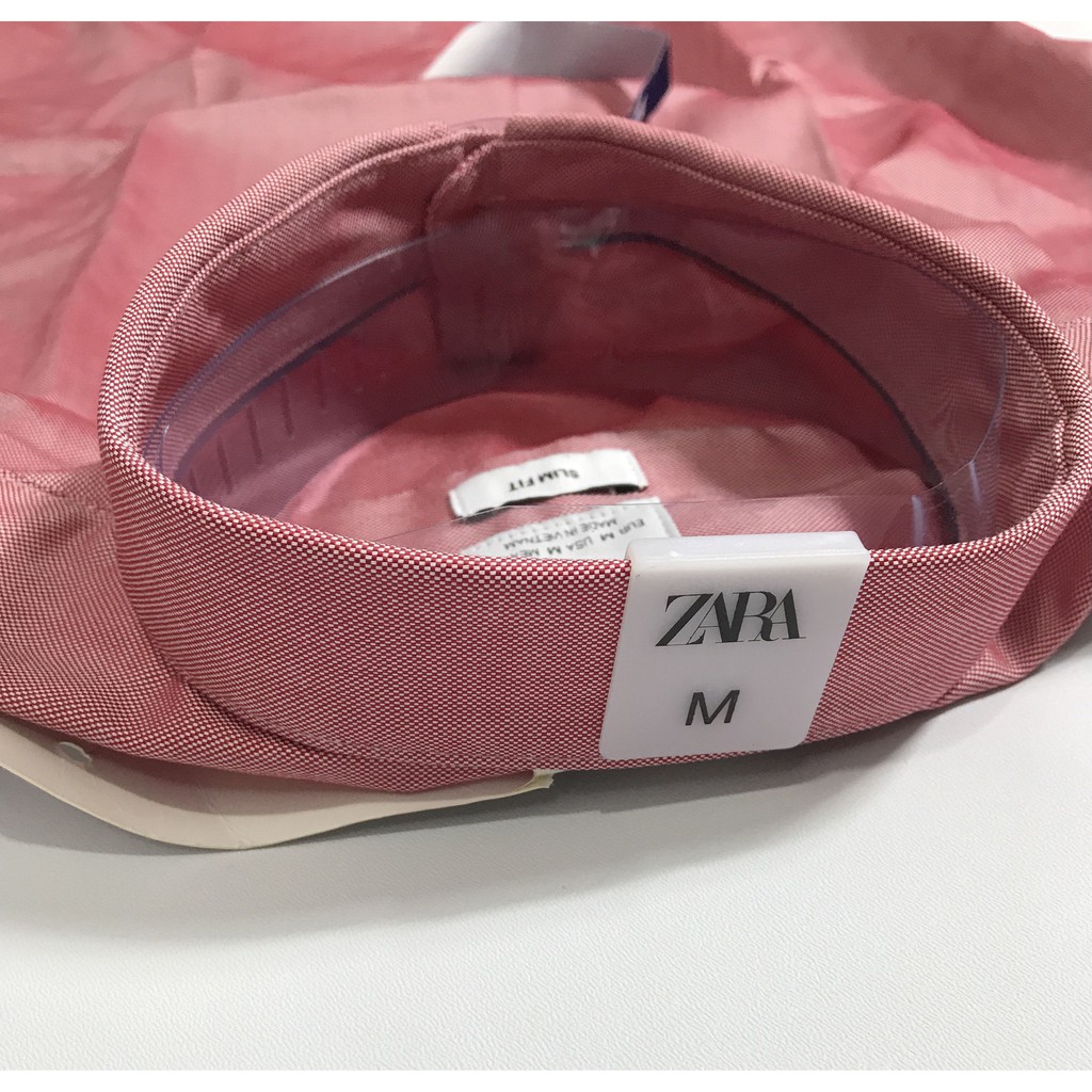 Áo sơ mi nam tay dài ZARA công sở chất vải cotton thoáng mát, form slim fit.