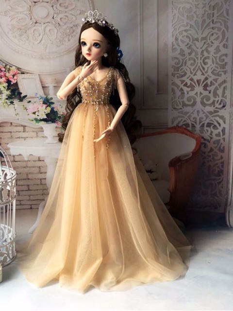Búp bê bjd mắt thuỷ tinh cao 60cm
