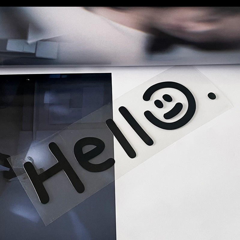 A551. hello Smile Phản Quang Chống Thấm Nước Trang Trí Xe Hơi