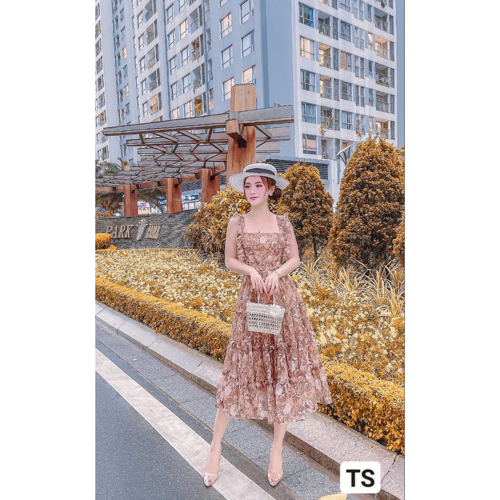 váy maxi thiết kế hai dây,maxi đi biển trẻ trung cá tính | BigBuy360 - bigbuy360.vn