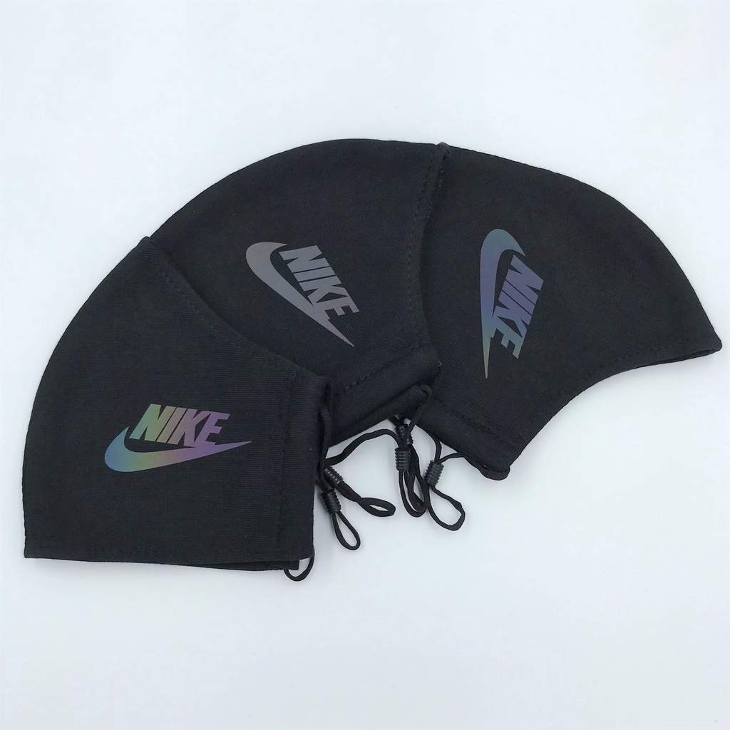 KHẨU TRANG VẢI [ MUA 3 TẶNG 1 ] - Nike Phản quang, đổi màu - Có nút tăng giảm dây đeo.