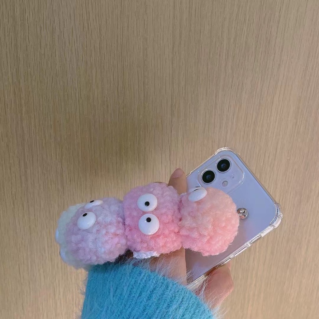 Ốp Điện Thoại Trong Suốt Đính Bóng Lông Cho Iphone13 proamx 12 pro max 11 pro max xs max xr x 7 8 plus iphone 7 plus