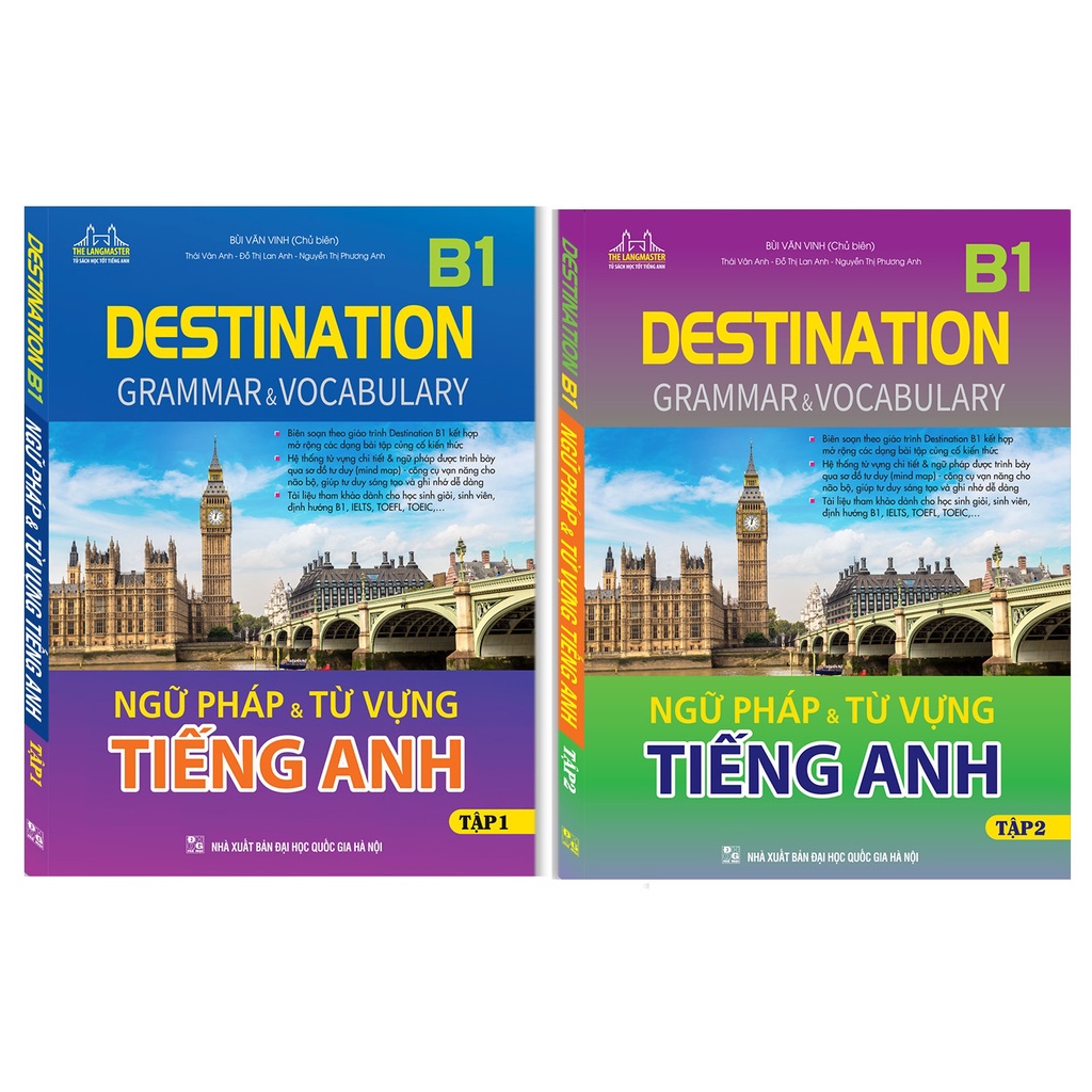 Sách - Combo DESTINATION B1 - Ngữ Pháp Và Từ Vựng Tiếng Anh ( Tập 1 + Tập 2 )
