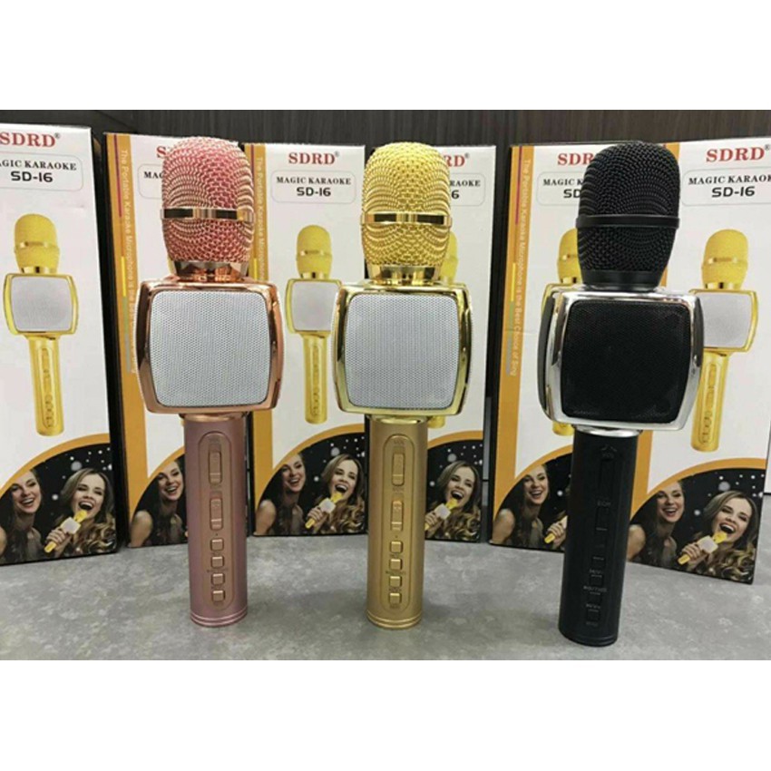 [ Siêu rẻ ] Micro Karaoke Bluetooth SD-16